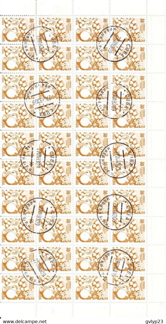 EXPORTATIONS OBLITéRéS FEUILLES DE 80 TIMBRES  N° 2338+2341+2343+2345 YVERT ET TELLIER 1982