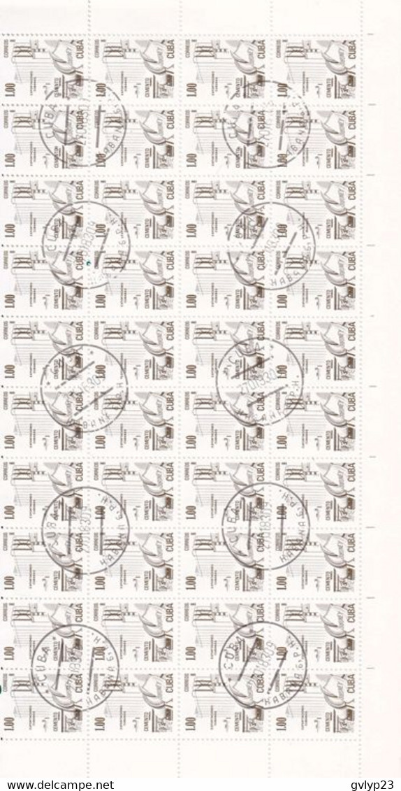 EXPORTATIONS OBLITéRéS FEUILLES DE 80 TIMBRES  N° 2338+2341+2343+2345 YVERT ET TELLIER 1982