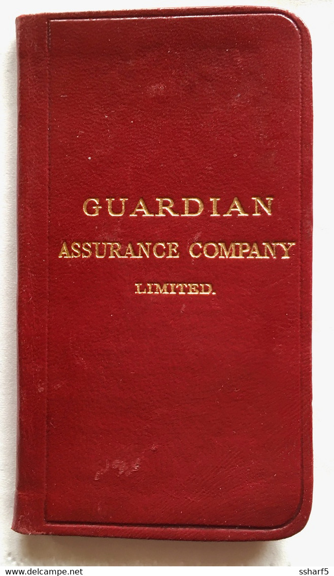 CALENDRIER ALMANAK ALMANACH Guardian Assurance Co. Danish Edition 1915 -- 7x11 Cm Pristine Condition - Tamaño Pequeño : 1901-20