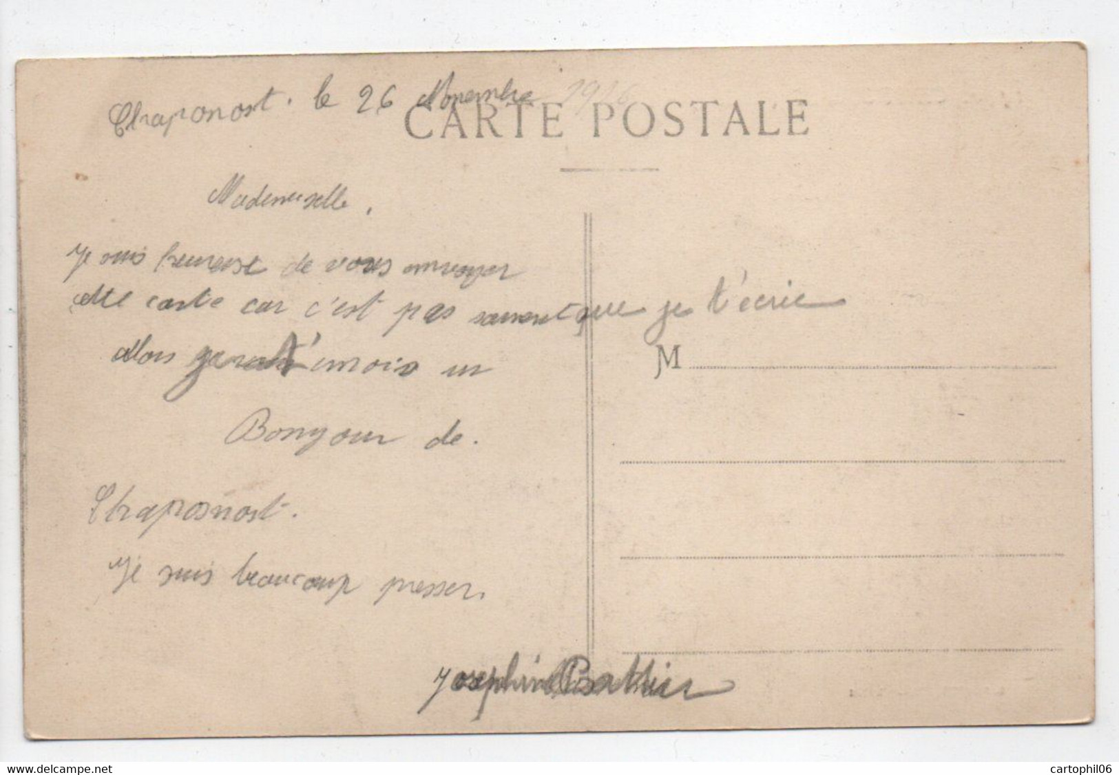 - CPA CHAPONOST (69) - Château Montaland 1916 - Edition FARGES 1440 - - Other & Unclassified