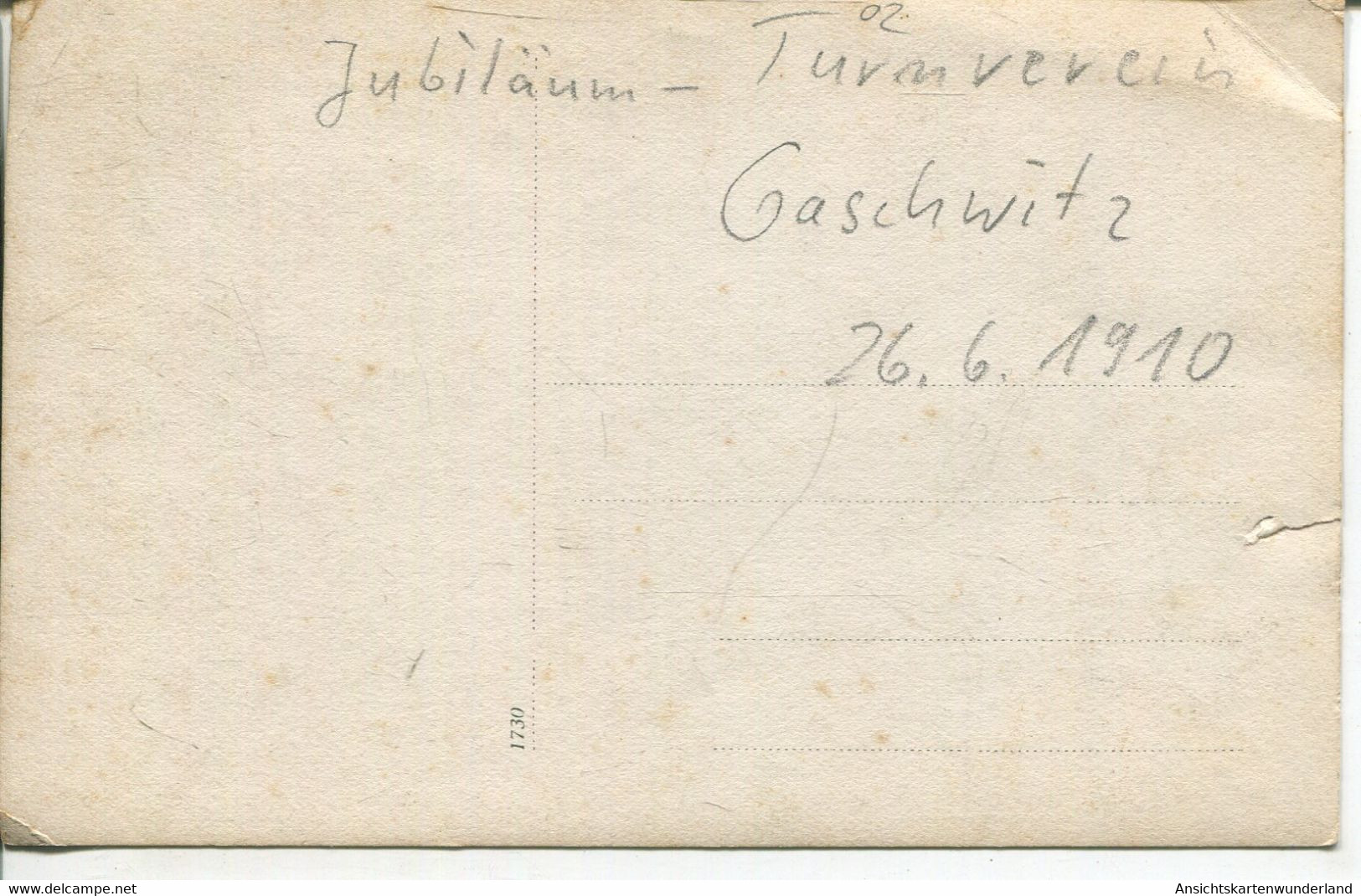 010941  Jubiläum Turnverein Gaschwitz 1910 - Markkleeberg