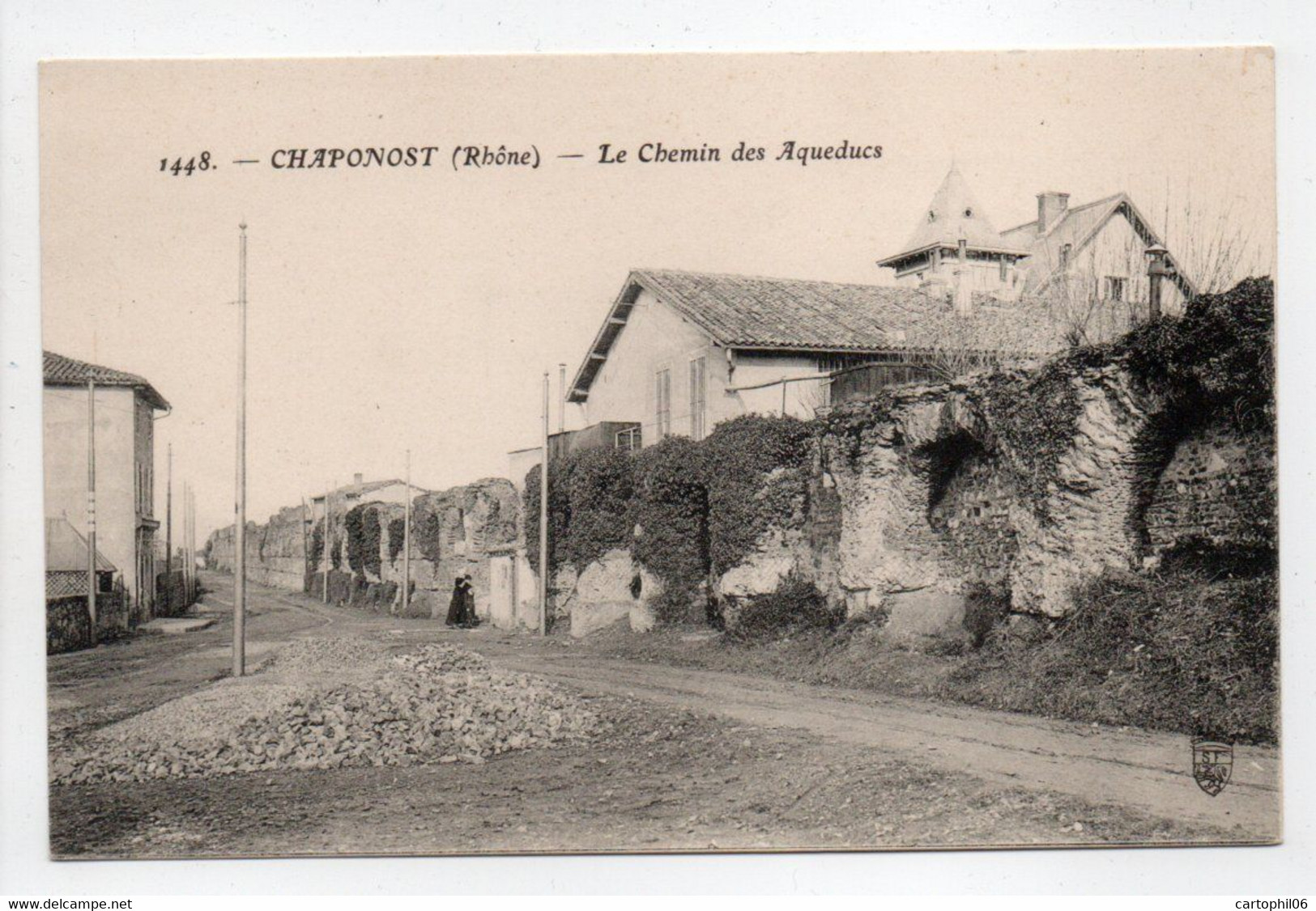 - CPA CHAPONOST (69) - Le Chemin Des Aqueducs - Edition FARGES 1448 - - Other & Unclassified