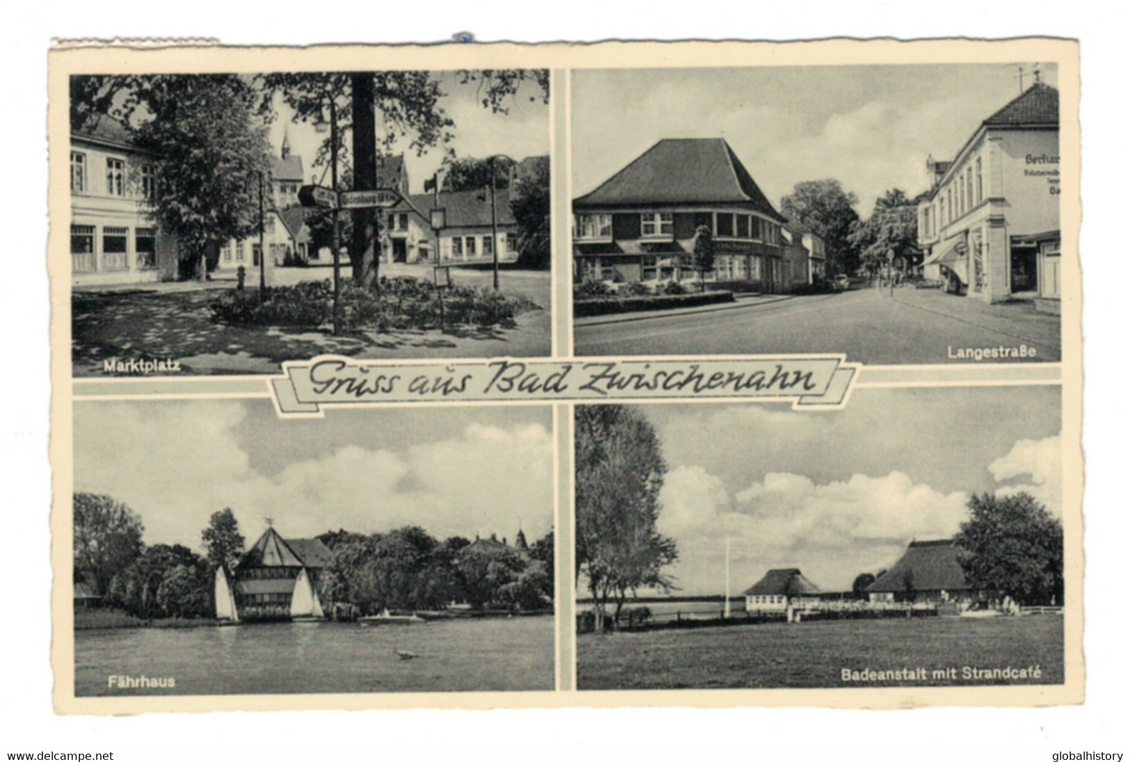 DG1658 - BAD ZWISCHENAHN - MARKTPLATZ, LANGSTRAßE, FÄHRHAUS Und BADEANSTALT Mit STRANDCAFÉ - Bad Zwischenahn