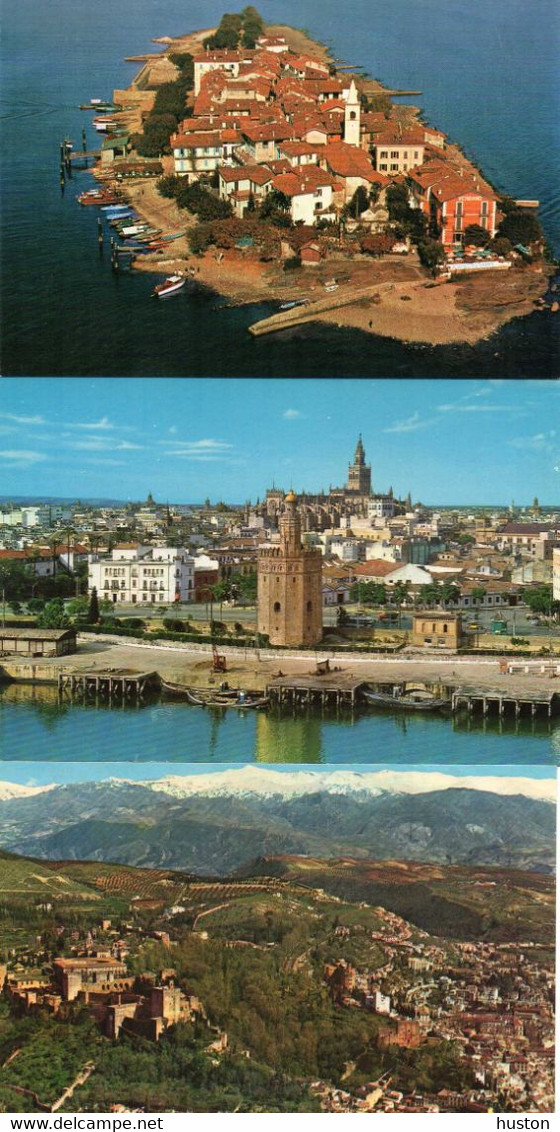 LOT DE 300 CARTES MODERNES DE VUES AERIENNES, PANORAMIQUES, GENERALES ETRANGERES - 100 - 499 Postcards