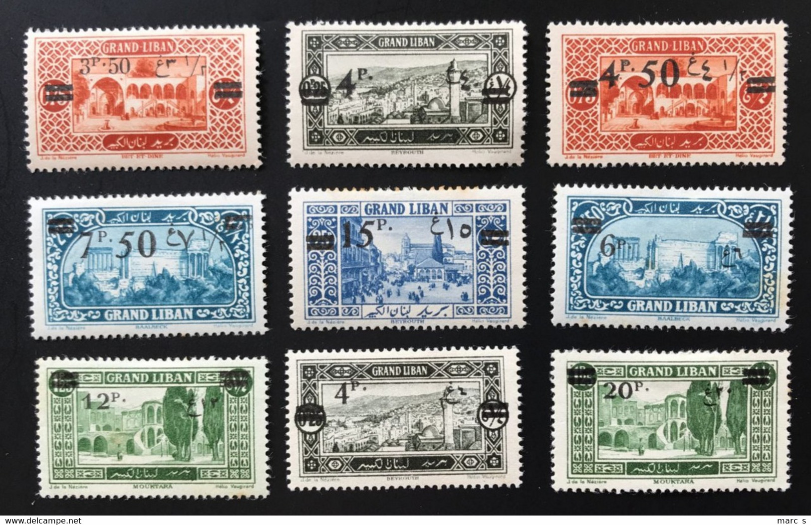 GRAND LIBAN 1926 - NEUF*/MH - Série Complète YT 75 / 83 - CV 23 EUR - Unused Stamps