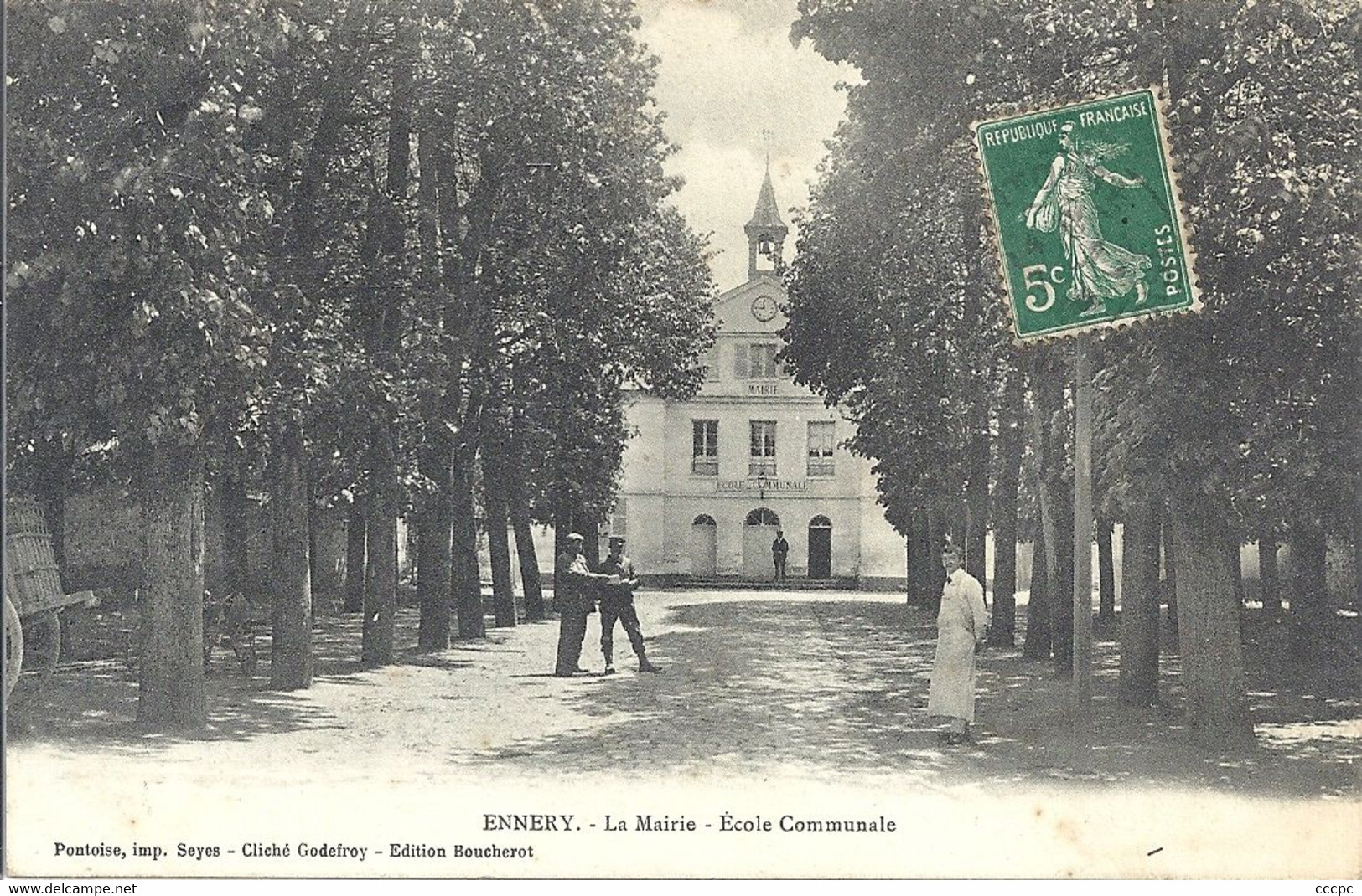 CPA Ennery La Mairie Ecole Communale - Ennery