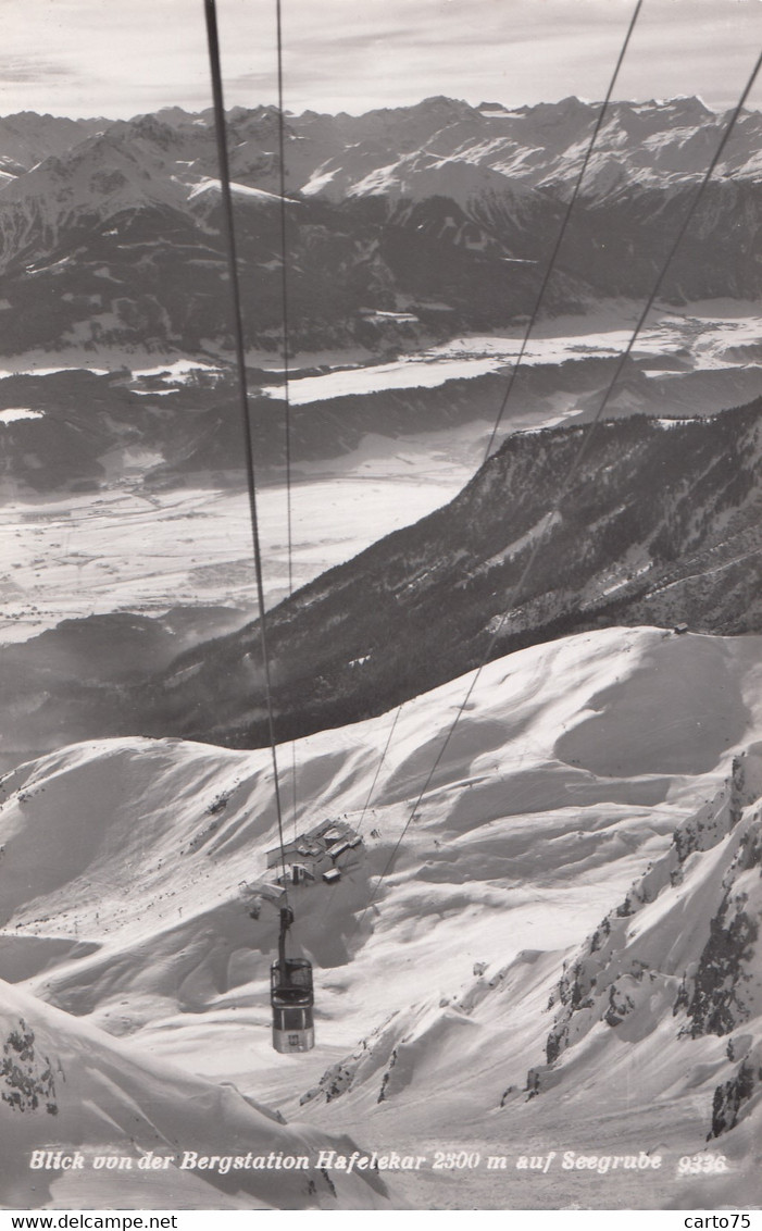 Autriche - Blick Von Der Bergsation Hafelekar Auf Seegrube - Téléphérique Ski - Innsbruck