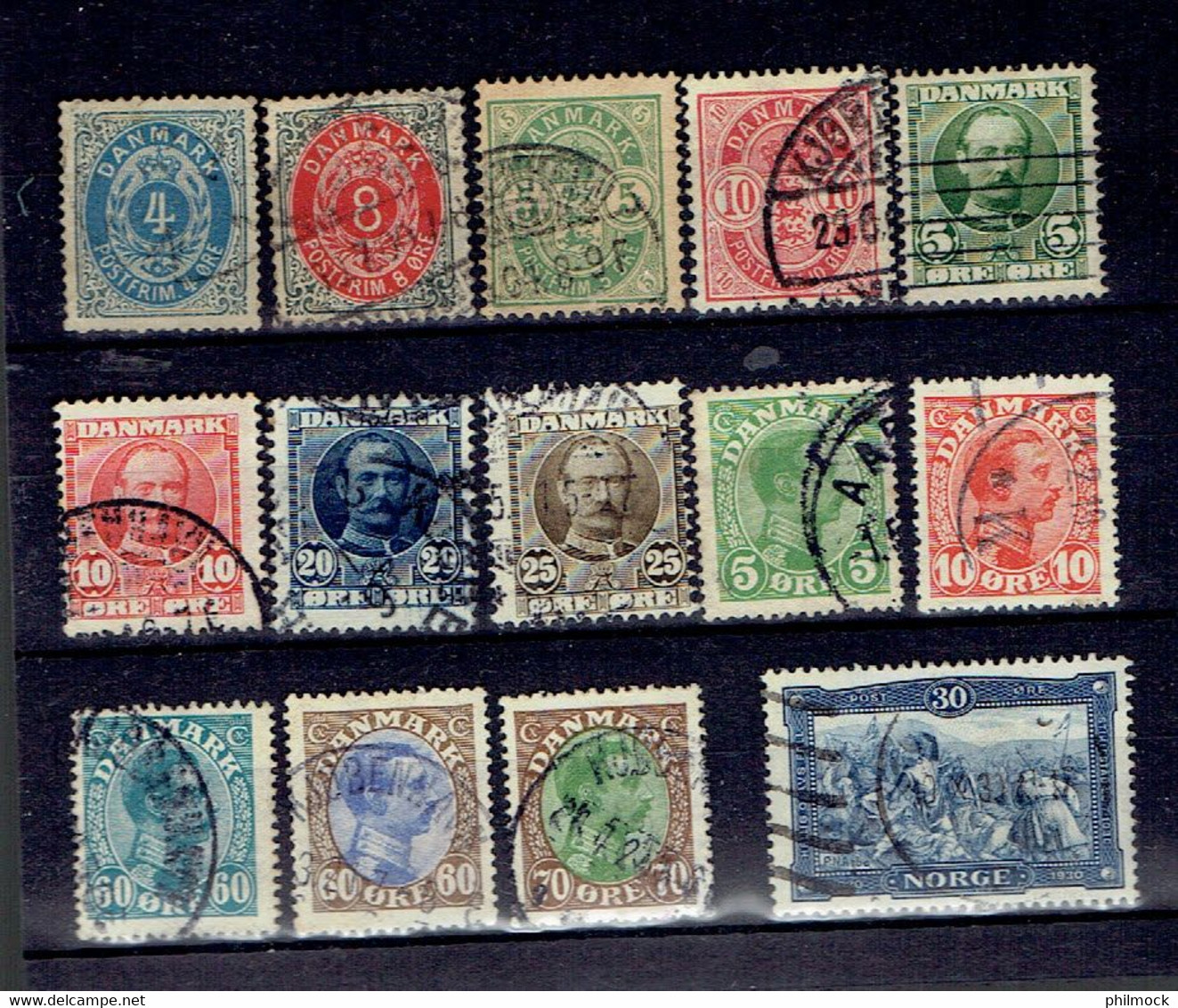 M - Danemark Classique Stamps All Different - See Description - Norvège-Norge 150 - Sonstige & Ohne Zuordnung