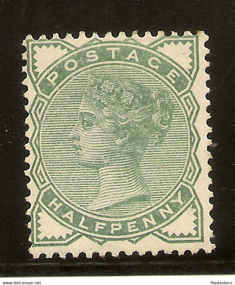 INGLATERRA  Yvert  67 (*) Mng 1/2 Penique Verde  1880/1881  NL438 - Unused Stamps