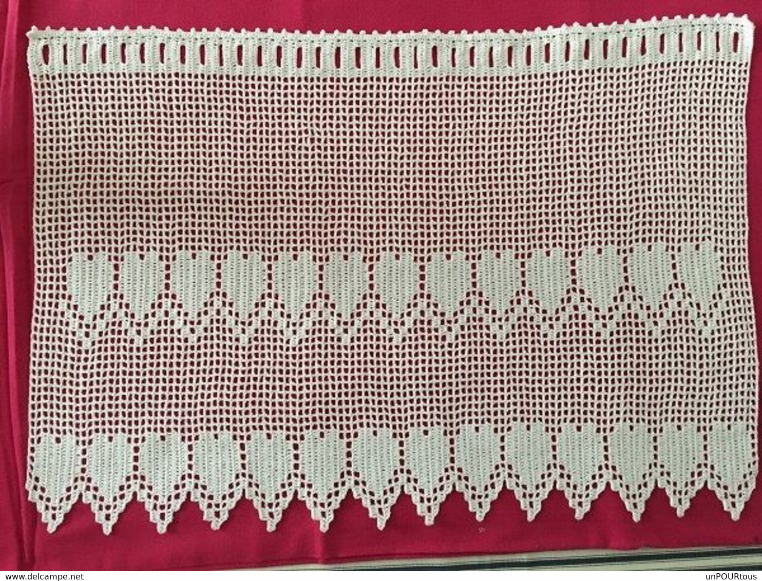 Rideaux Réalisés Au Crochet En Coton Blanc - Tendine