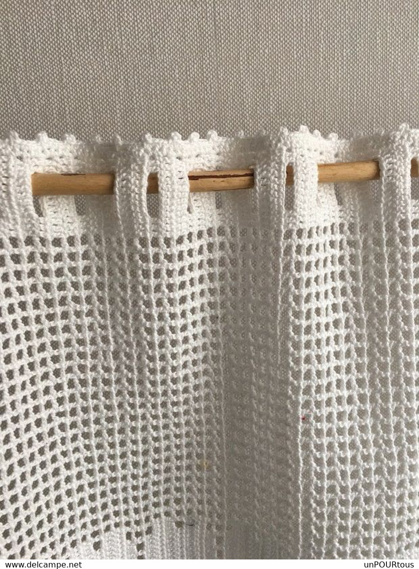 Rideaux Réalisés Au Crochet En Coton Blanc - Rideaux