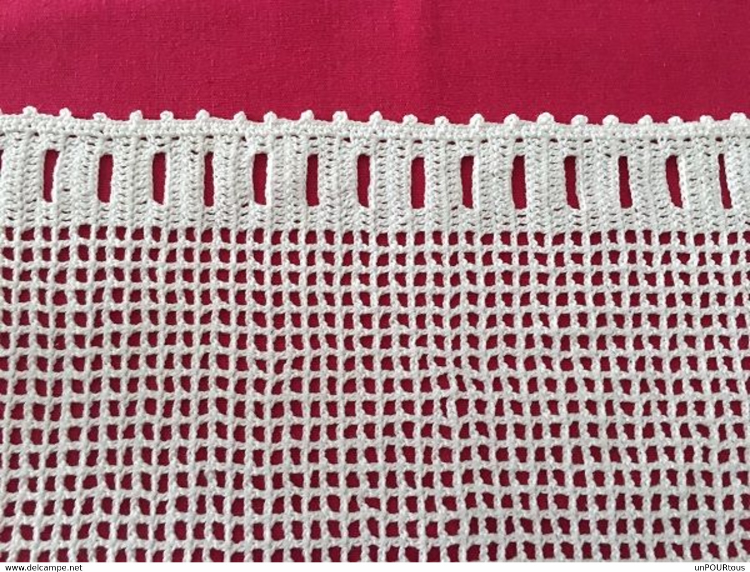 Rideaux Réalisés Au Crochet En Coton Blanc - Vorhänge