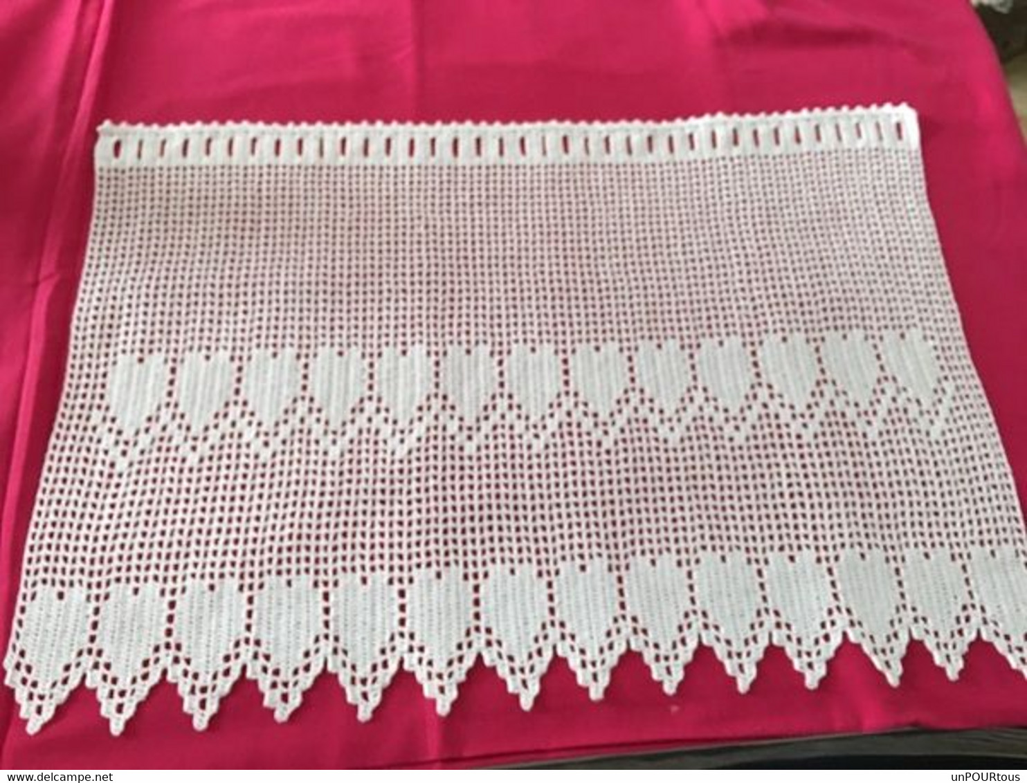 Rideaux Réalisés Au Crochet En Coton Blanc - Drapery