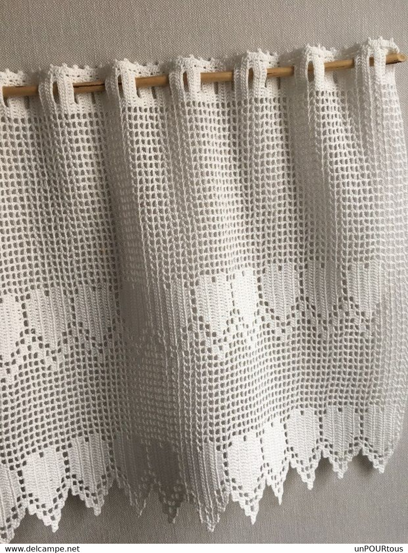 Rideaux Réalisés Au Crochet En Coton Blanc - Rideaux