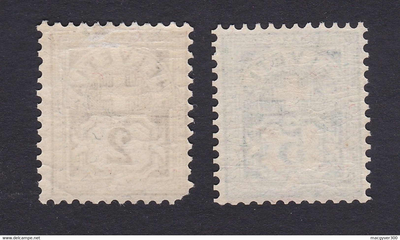 SUISSE, 1905-07, Helvetia Marque De Contrôle B, 2c, 5c (Yvert 100*-102**) - Unused Stamps