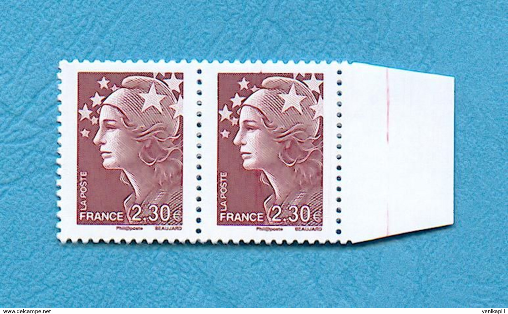 ( 21 ) - MARIANNE De BEAUJARD 2,30 € - ( Griffe En Dessous Du Menton + Avec Bord  ) - Voir Scan - - Unused Stamps