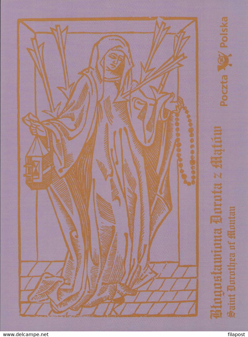 Poland 2018 Booklet / Saint Dorothea Of Montau St. Mary's Basilica In Gdansk, Dorothy, Religion, With One Stamp MNH** - Postzegelboekjes