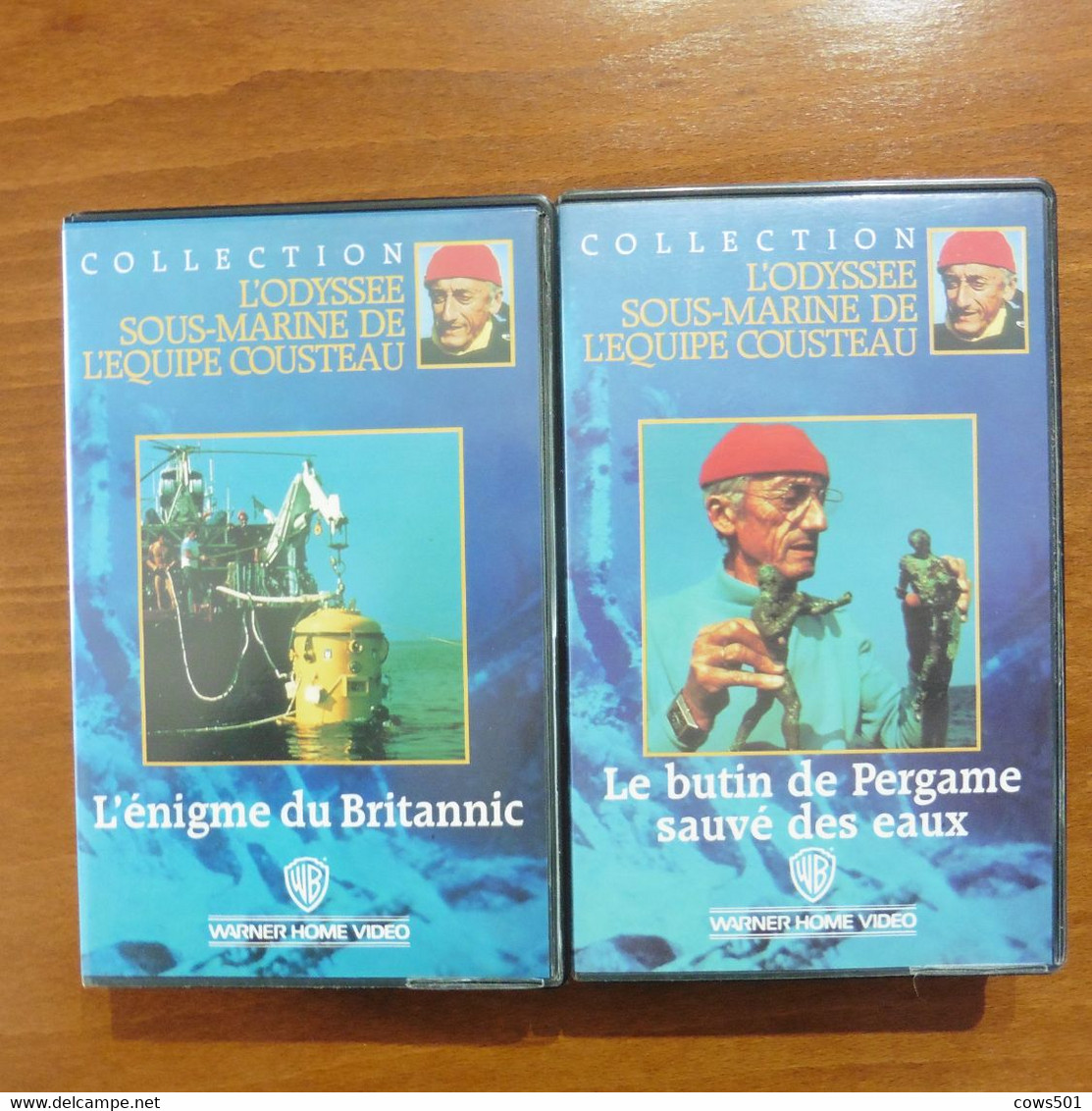 10 Cassettes  VHS L'Odyssée Sous- Marine De L'équipe  Du Commandant  Cousteau - Documentaire