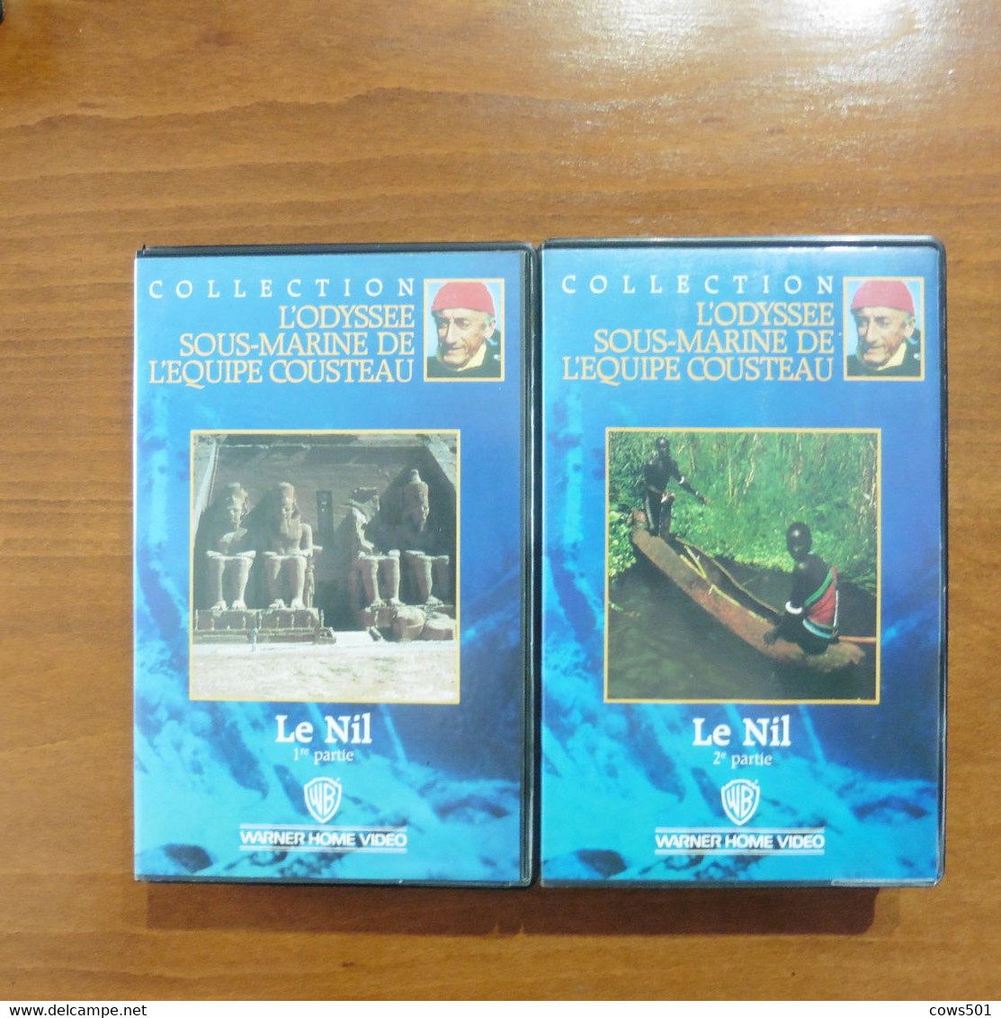 10 Cassettes  VHS L'Odyssée Sous- Marine De L'équipe  Du Commandant  Cousteau - Documentaires