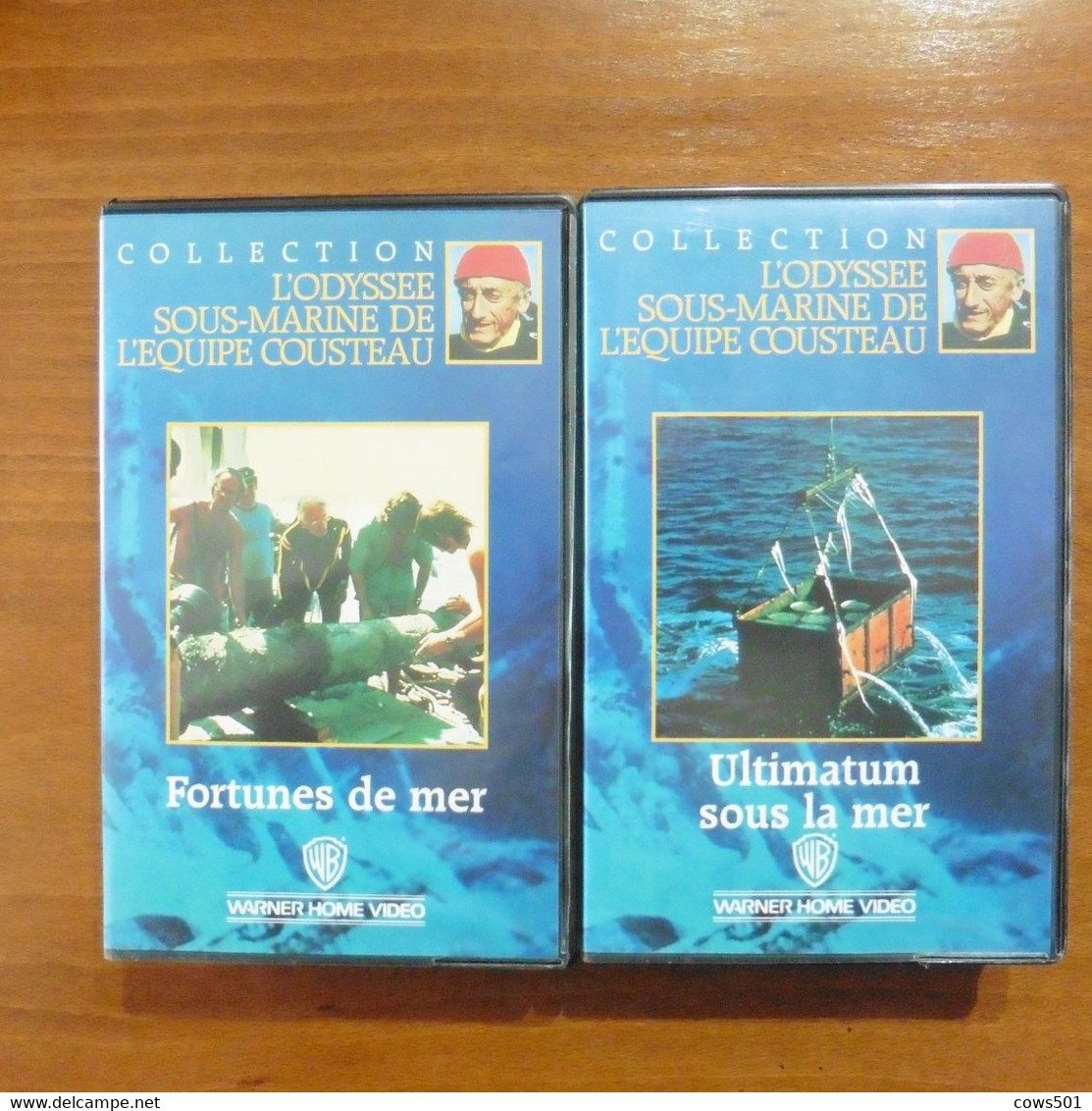 10 Cassettes  VHS L'Odyssée Sous- Marine De L'équipe  Du Commandant  Cousteau - Documentaire