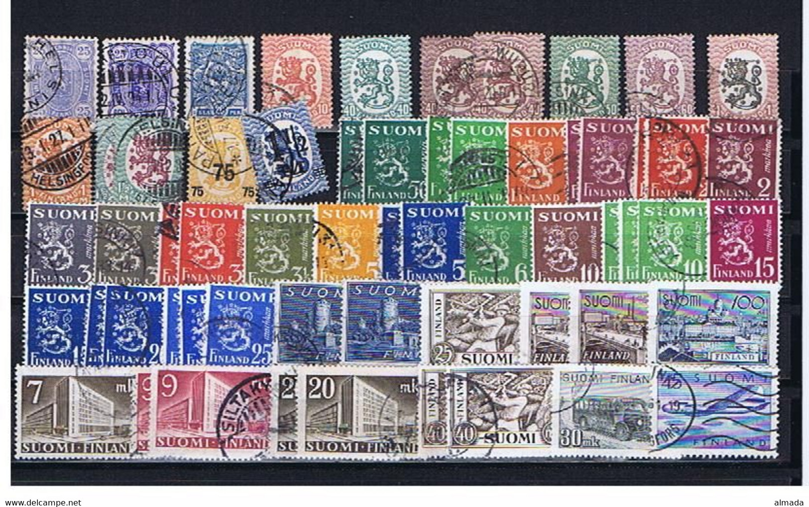 Finnland / Finland Lot 1: 60 Earlier Definitives Used - Collections