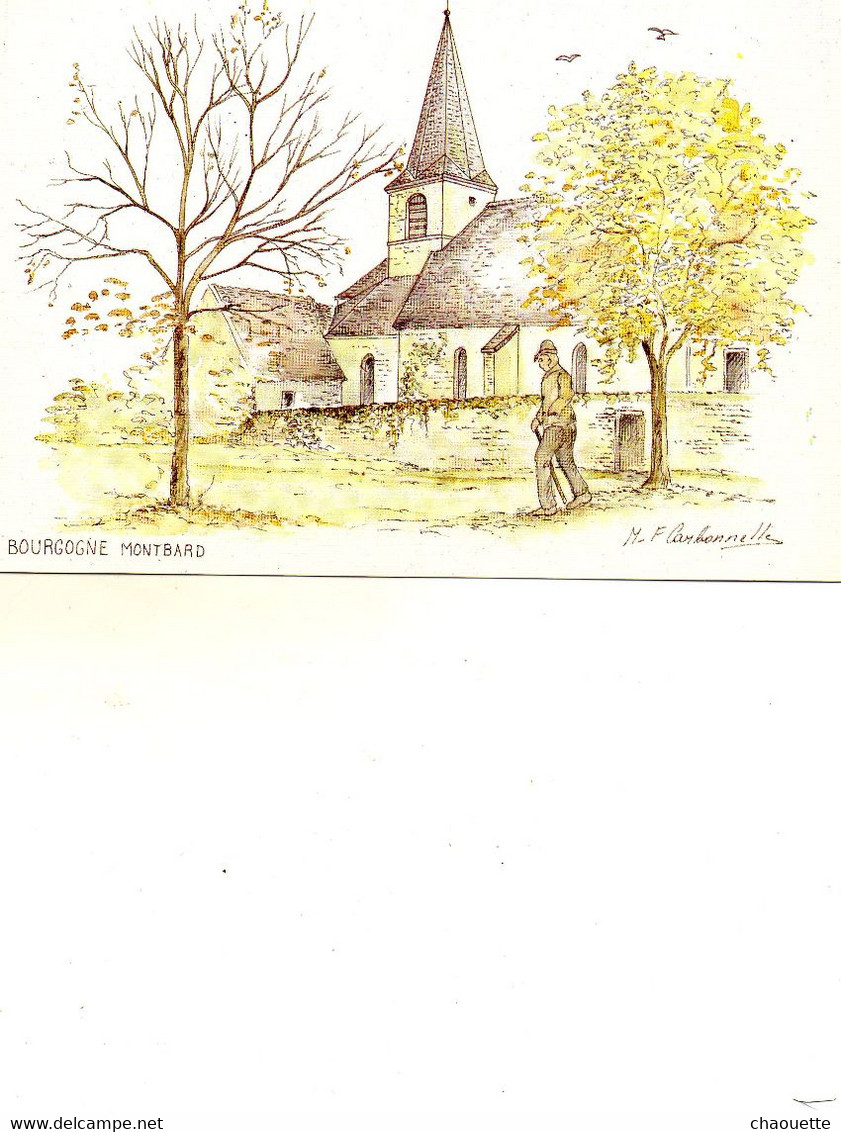 Montbard..aquarelle De M.f.carbonnelle - Autres & Non Classés