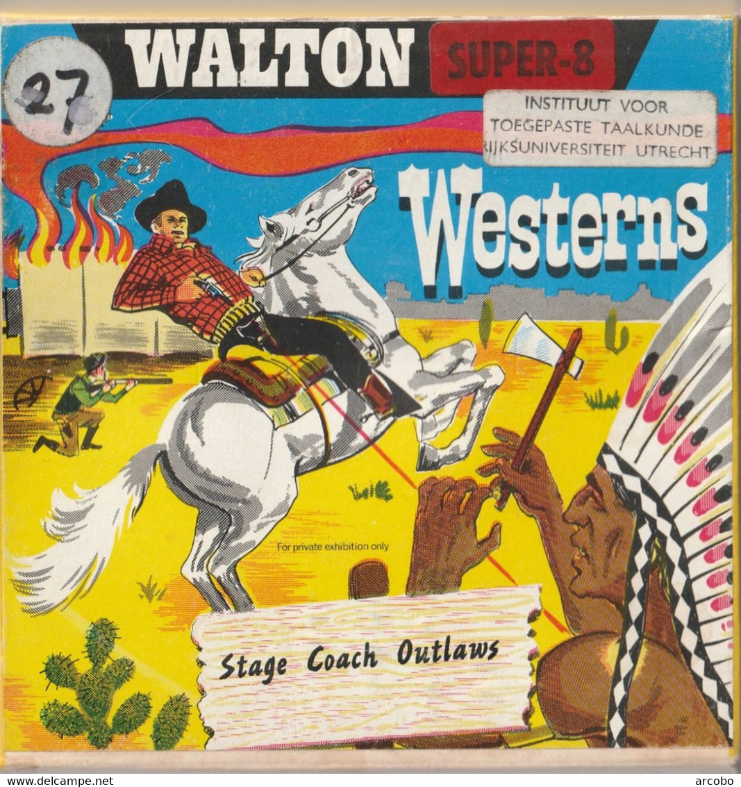 Walton Westerns : Stage Coach Outlaws, Super 8 Mm , Spoel 60 Mtr - Bobines De Films: 35mm - 16mm - 9,5+8+S8mm