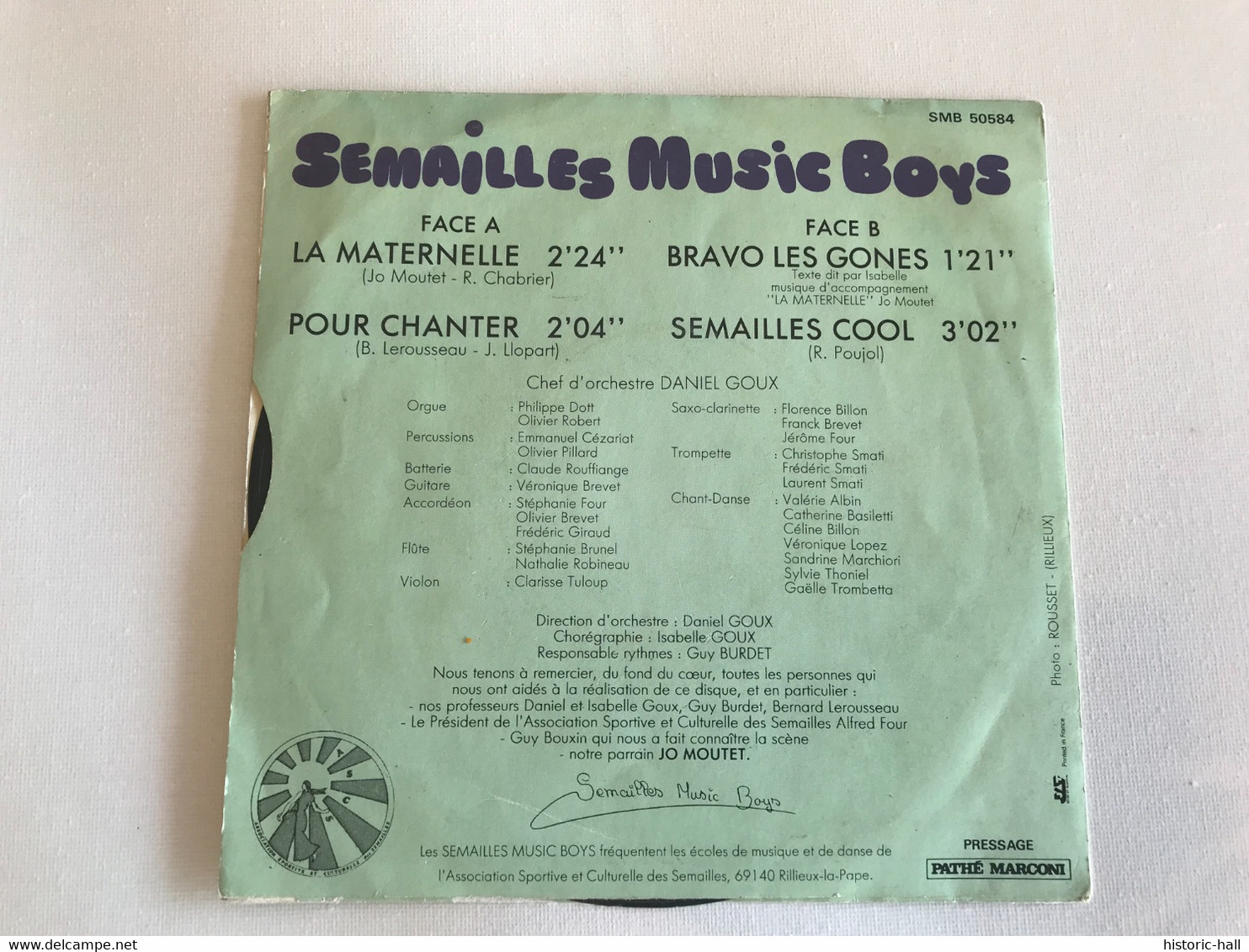 SEMAILLES MUSIC BOYS - La Maternelle - 45t - 1984 - Children