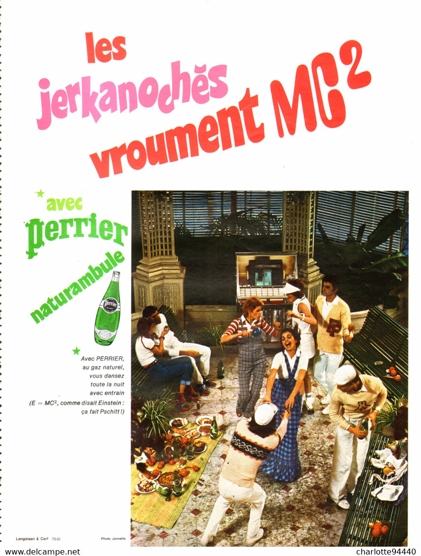 PUB  " PERRIER  "    1973  ( 27 ) - Perrier