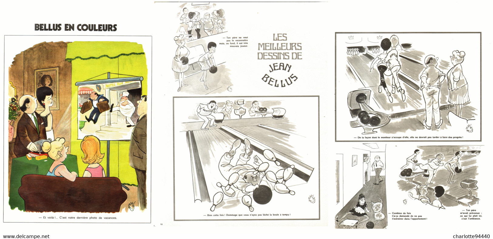 " BELLUS COLOR " + " Les MEILLEURS DESSINS De BELLUS " 1973  ( 11) - Sonstige & Ohne Zuordnung