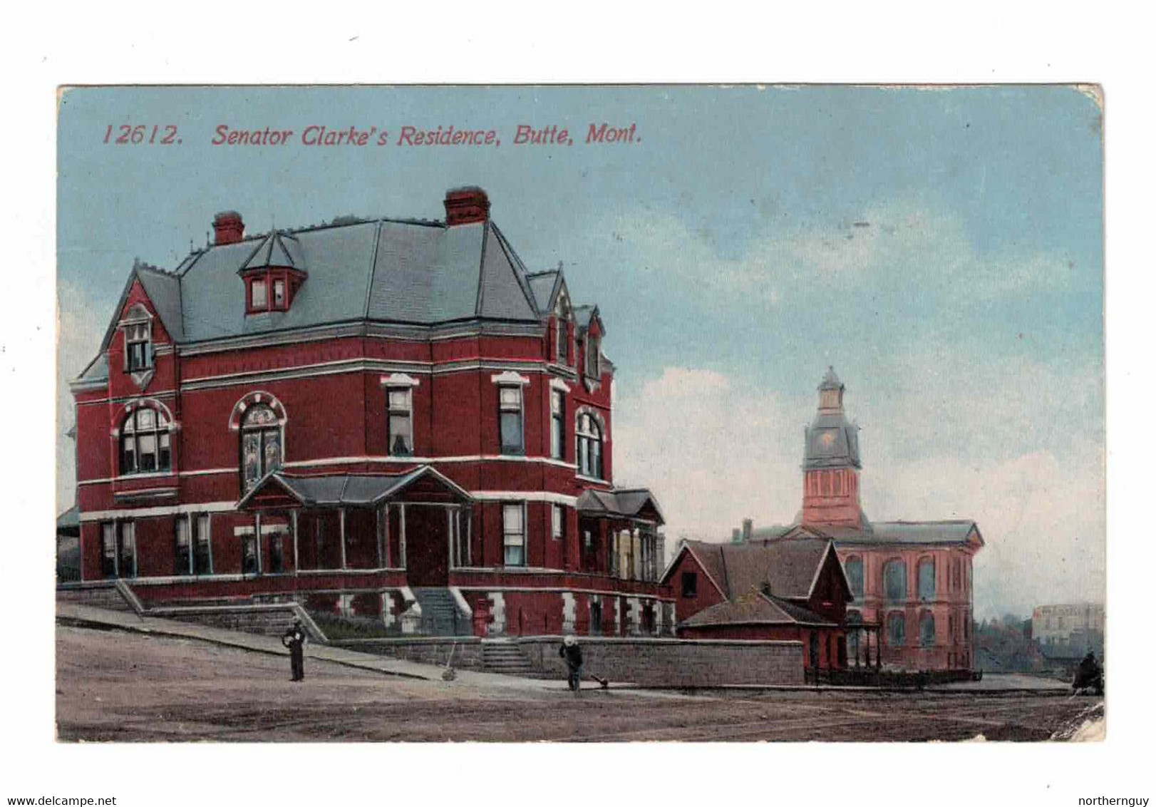 Butte, Montana, USA, "Senator Clarke's Residence, Butte, Mont", 1913 Postcard - Butte