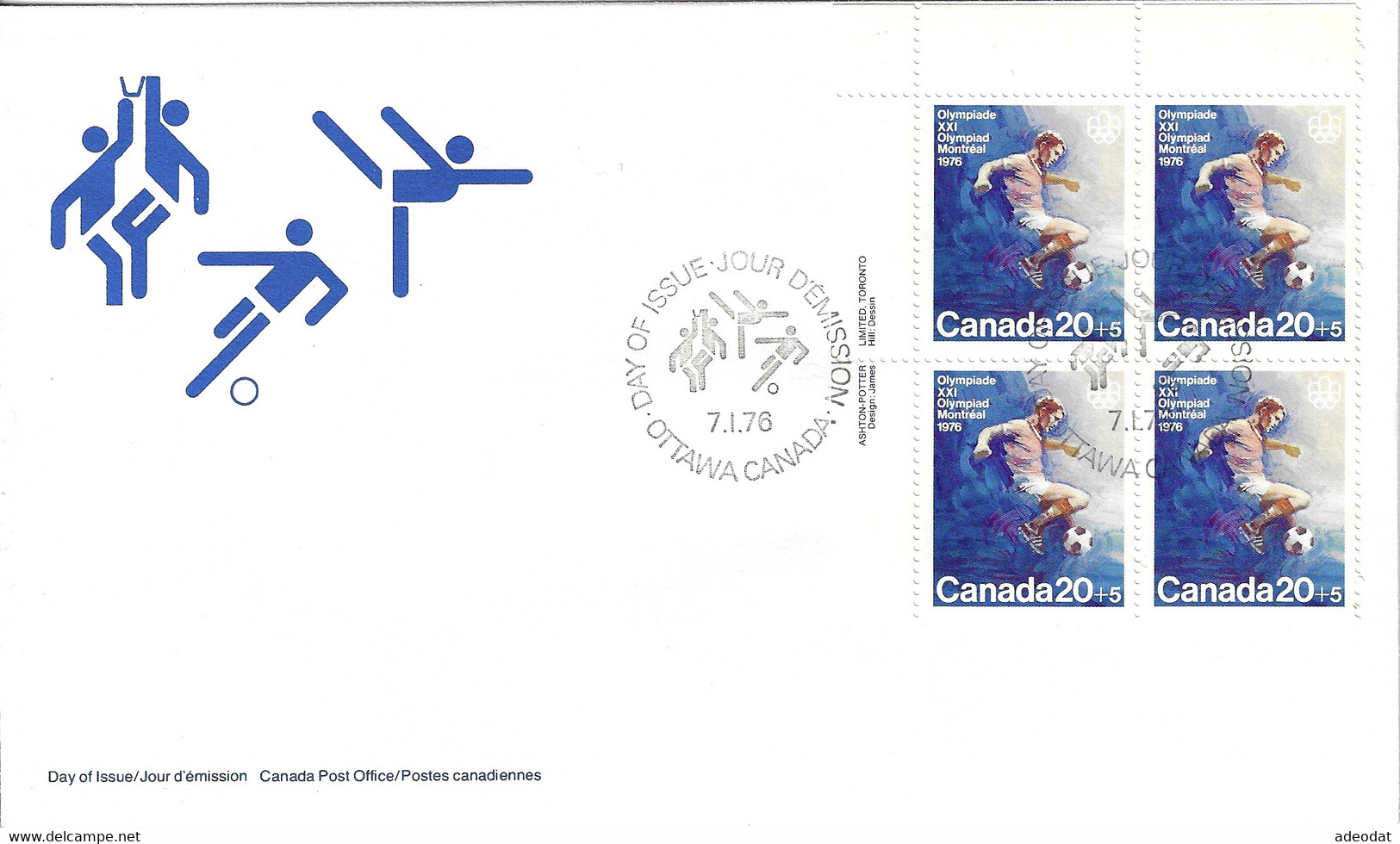 CANADA  1975 FDC B10,B11,B12 MONTREAL OLYMPICS - Brieven En Documenten