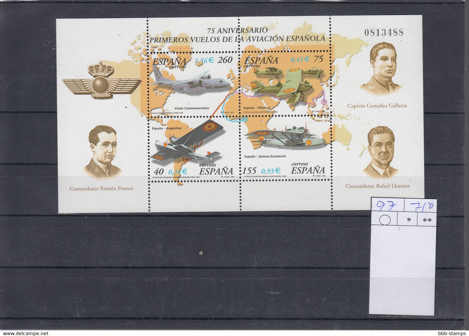 Spanien Michel Cat.No. Sheet Mnh/** 97 - Blocks & Sheetlets & Panes