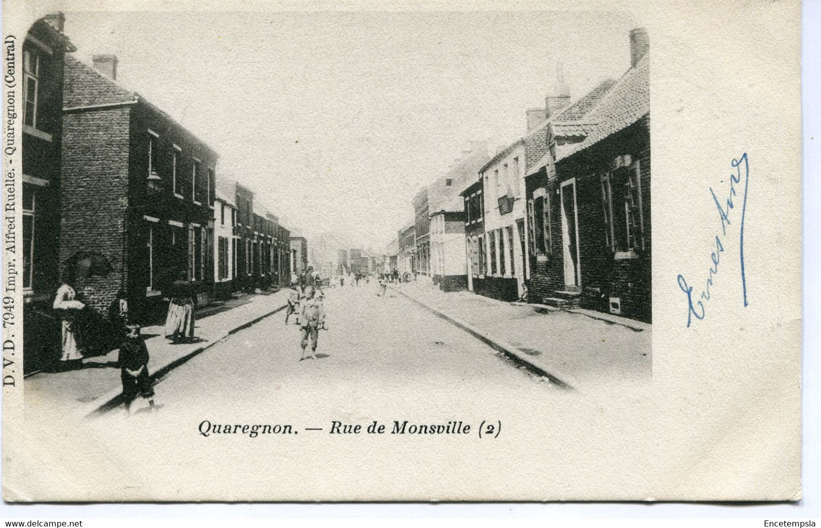 CPA - Carte Postale - Belgique - Quaregnon - Rue De Monsville  (AT16544) - Quaregnon