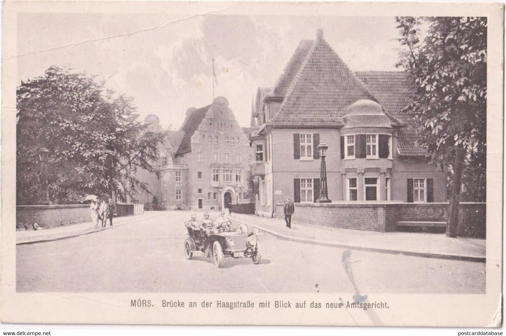 Mörs - Brücke An Der Haagstrasse Mit Blick Auf Das Neue Amtsgericht - Mörs