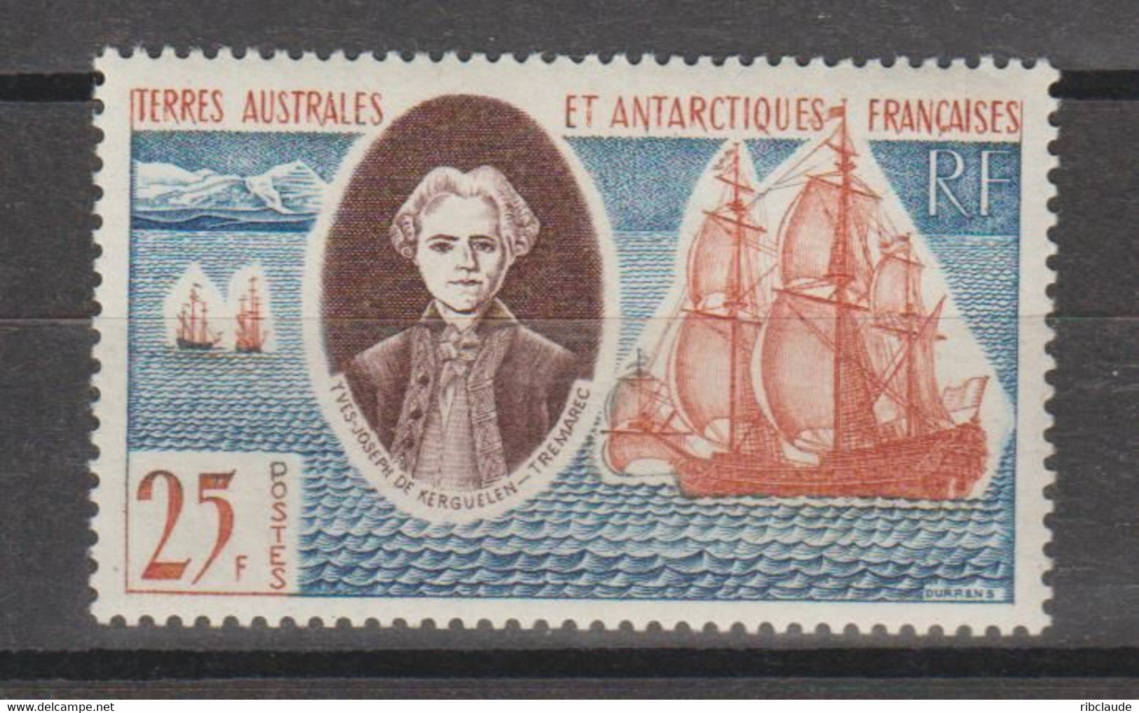 Y.J. De Kerguelin N°18 - Unused Stamps