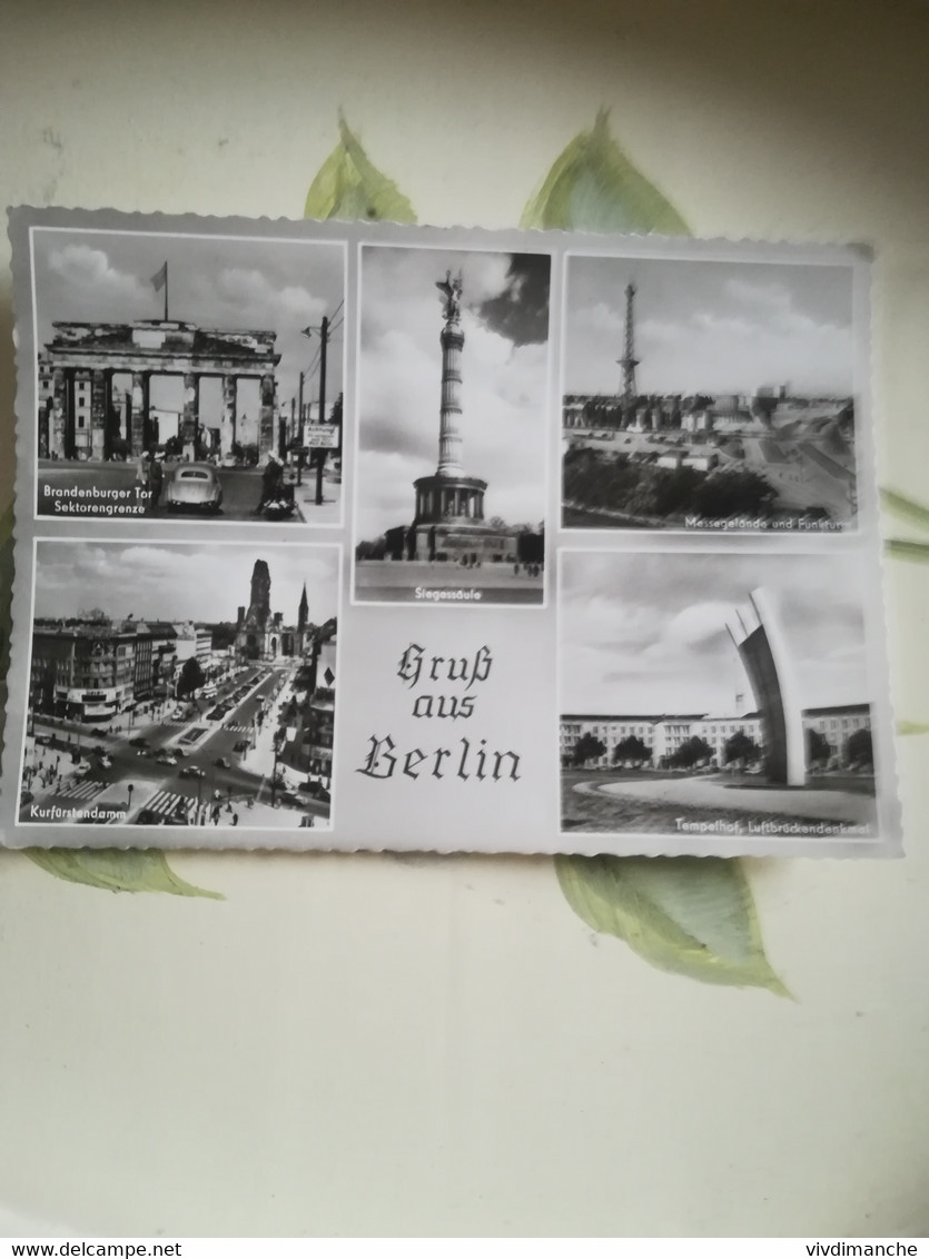 ALLEMAGNE - MULTI VUE - GRUSS AUS BERLIN - CPSM CARTE PHOTOVIERGE - Tempelhof