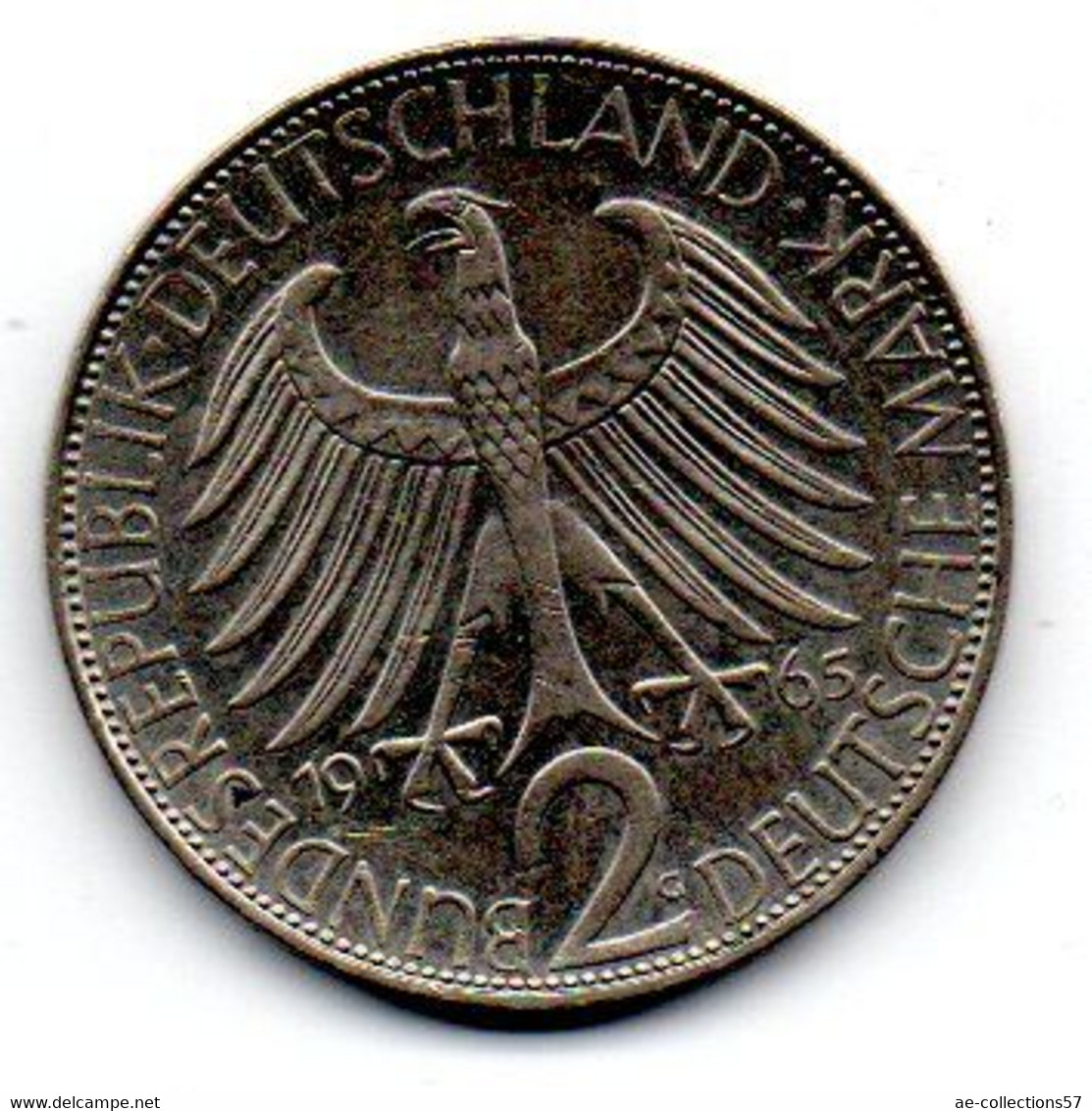 Allemagne - 2 Mark 1965 G TTB+ - 2 Mark