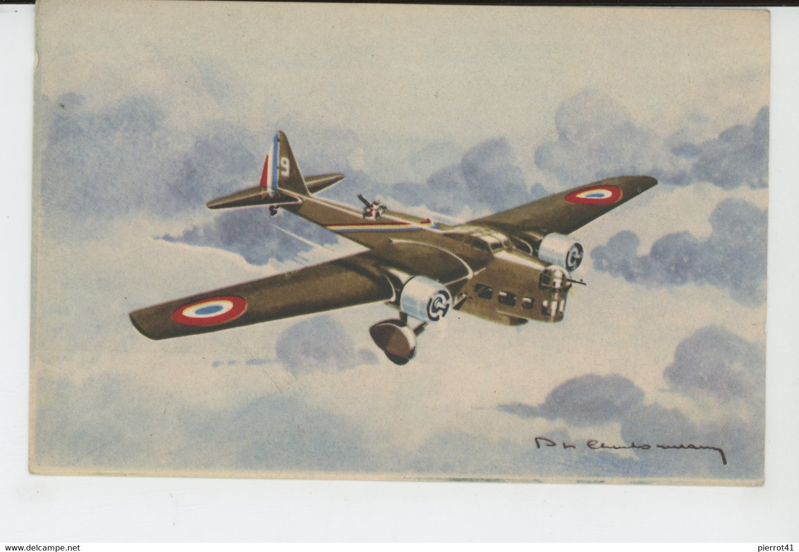 AVIATION - ILLUSTRATEUR PHILIPPE CHARBONNEAUX - N°4 - Avion AMIOT 143 - 1919-1938: Between Wars