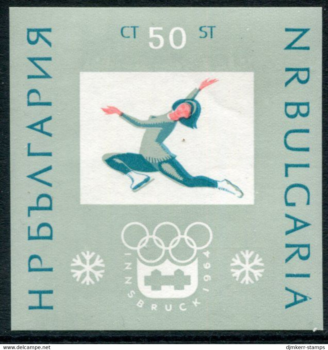 BULGARIA 1964 Winter Olympic Games, Innsbruck Block   MNH / **.  Michel Block 12 - Neufs