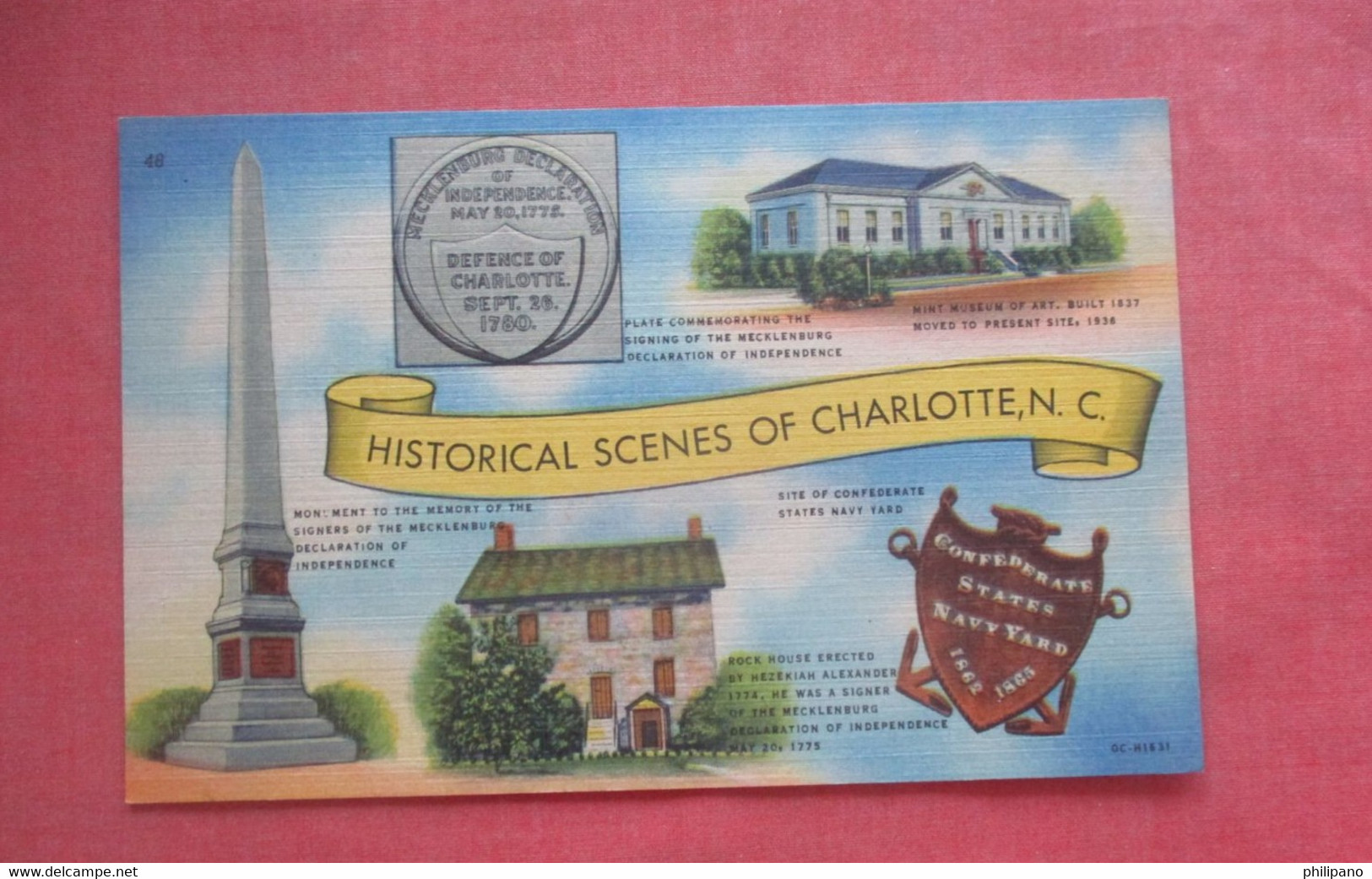 Historical Scenes Of  Charlotte  North Carolina > Charlotte           Ref 4831 - Charlotte