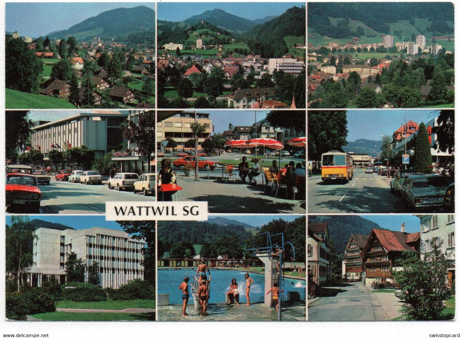 WATTWIL SG Im Toggenburg Postauto Auto - Wattwil