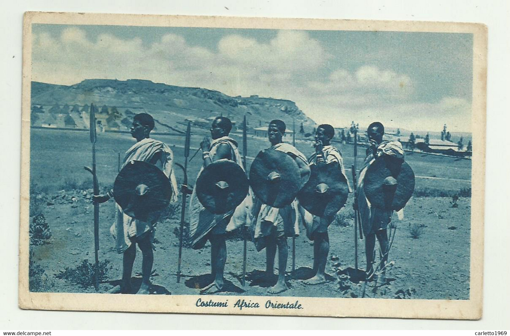 COSTUMI AFRICA ORIENTALE 1937   VIAGGIATA FP - Erythrée