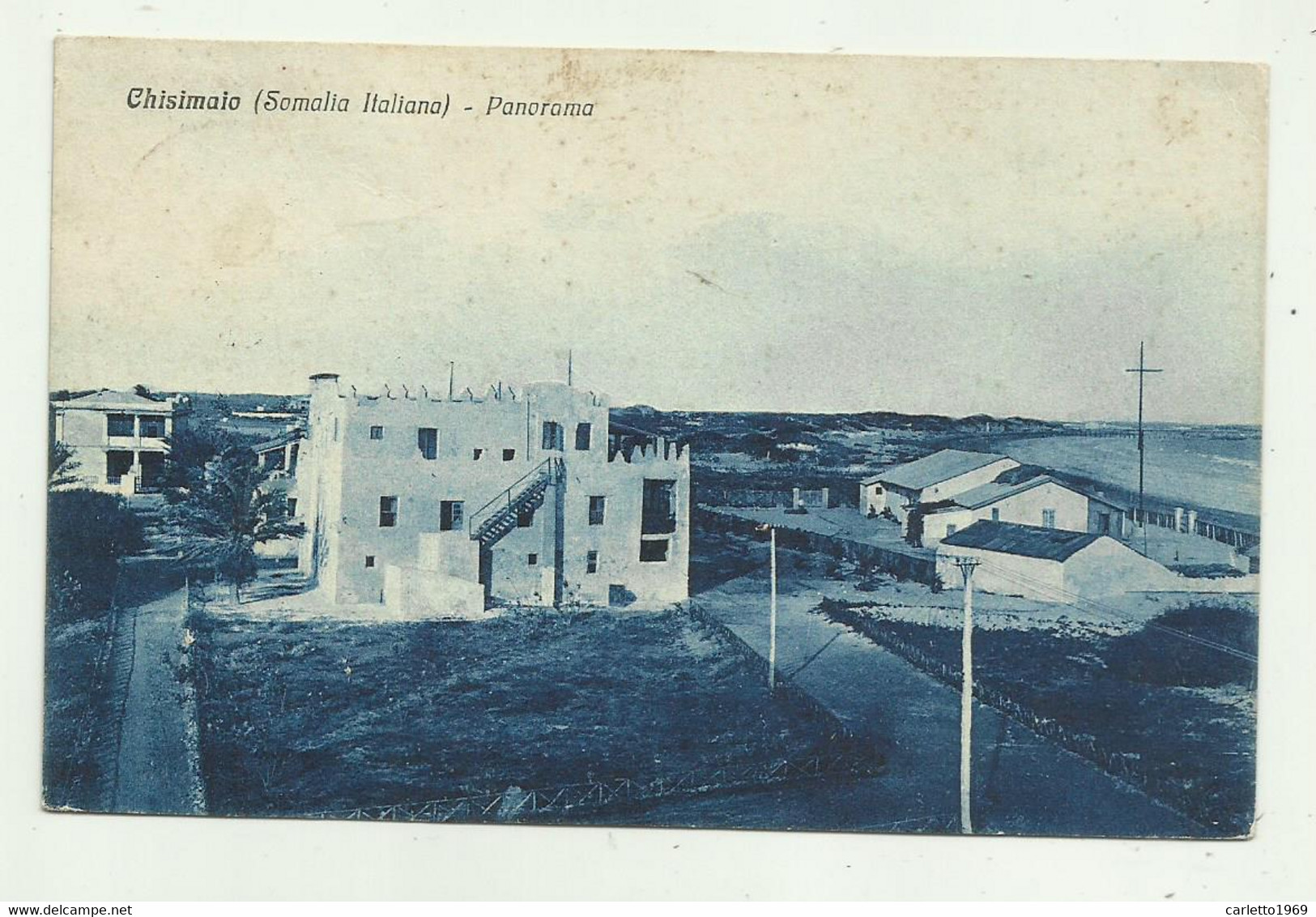 CHISIMAIO ( SOMALIA ITALIANA ) PANORAMA 1934   VIAGGIATA FP - Somalie