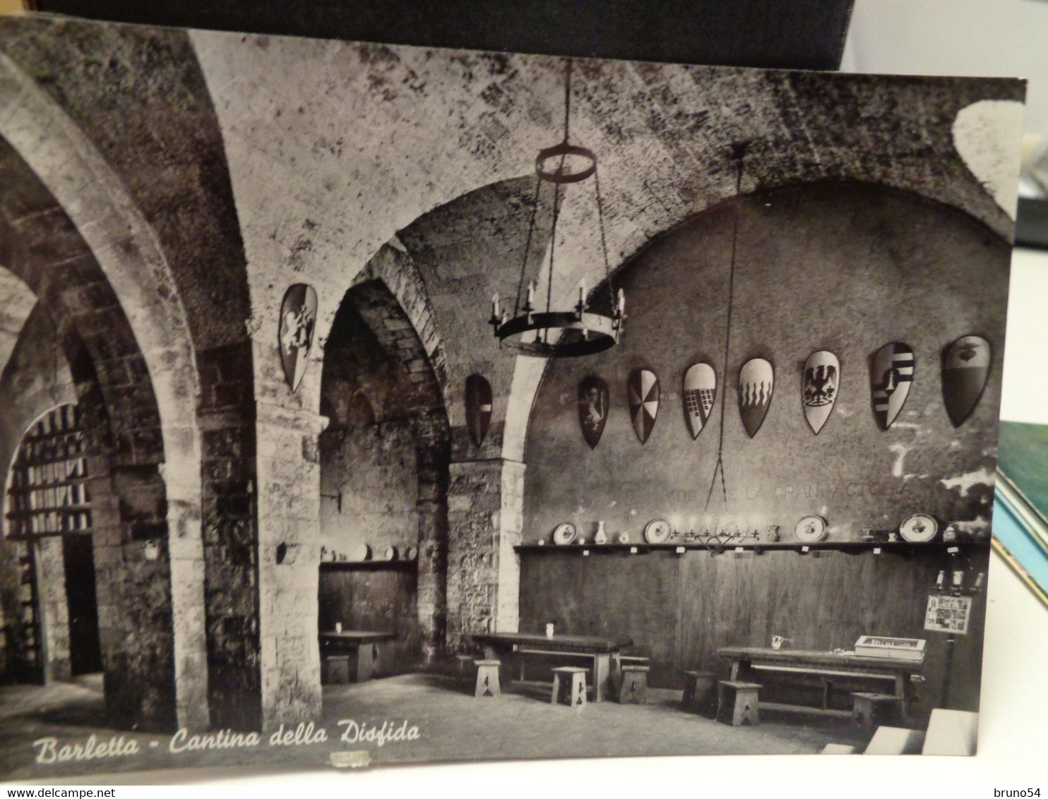 Cartolina Barletta Cantina Della Disfida 1963 Interno Monumento Nazionale - Barletta