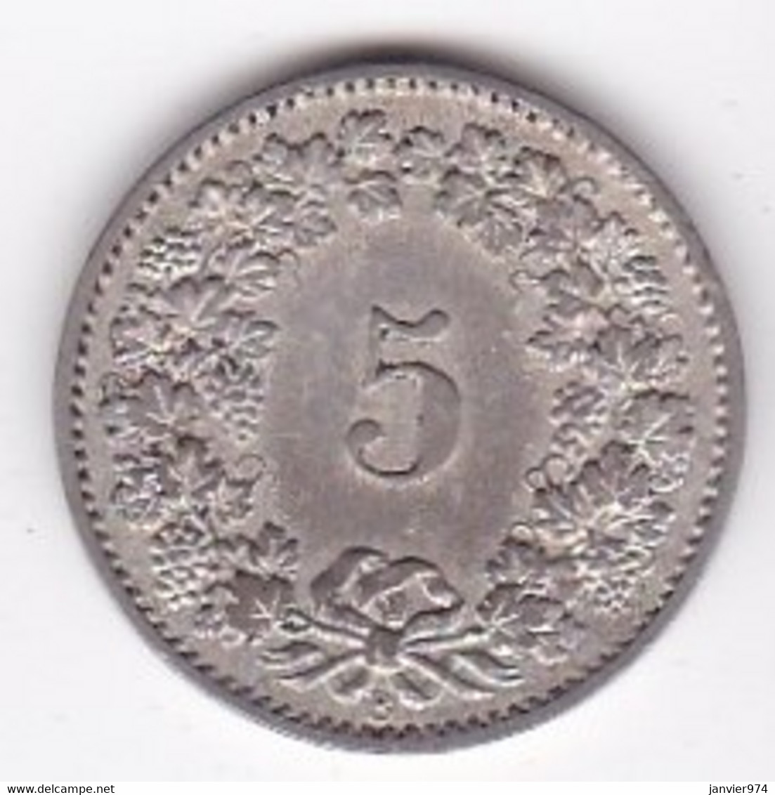 Suisse 5 Rappen 1880 B , En Cupronickel - 5 Centimes / Rappen