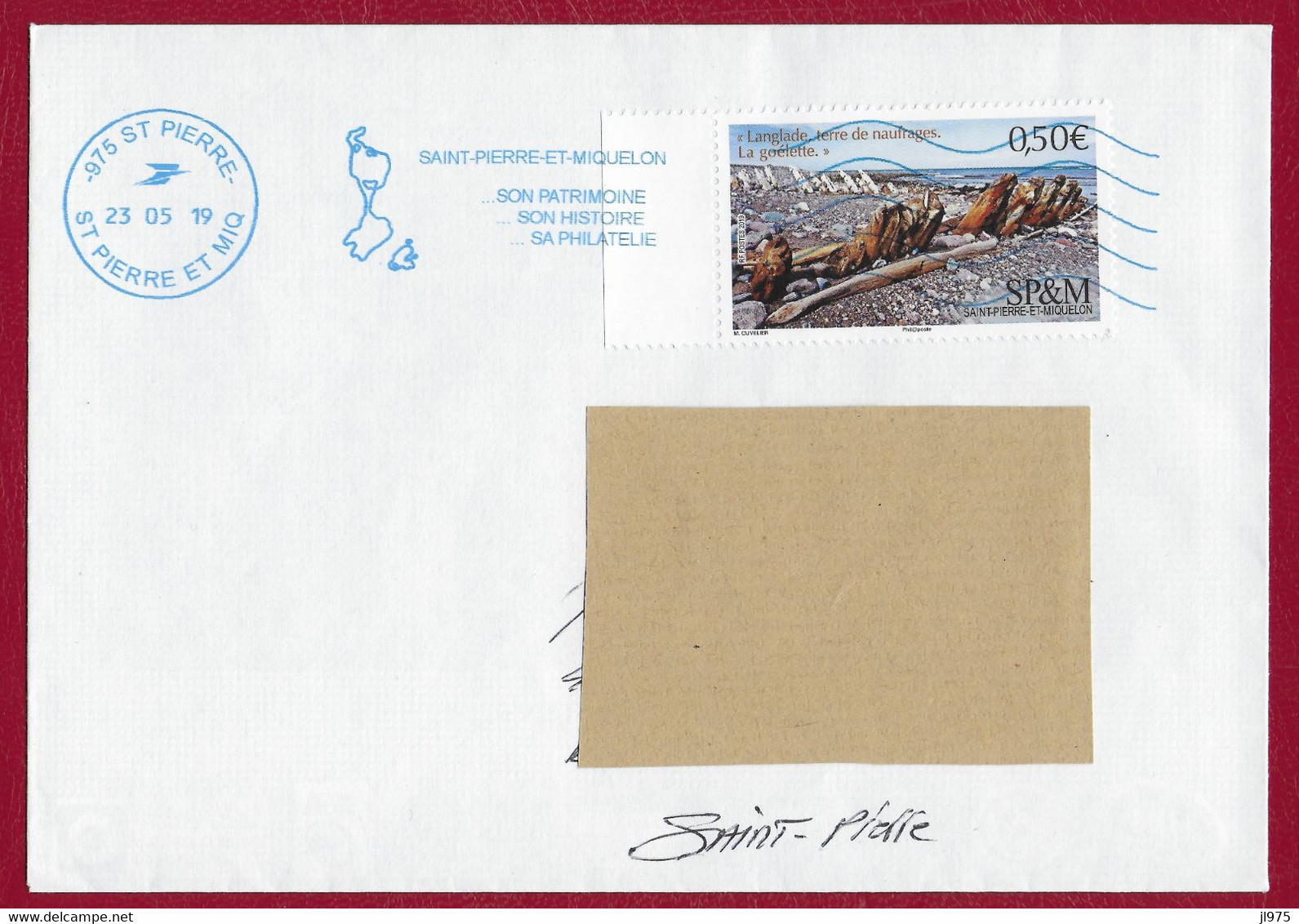 St.Pierre Et Miquelon  2019 Oblitéré YT 1215    " Langlade  Terre De Naufrages  " Néopost St.Pierre - Covers & Documents