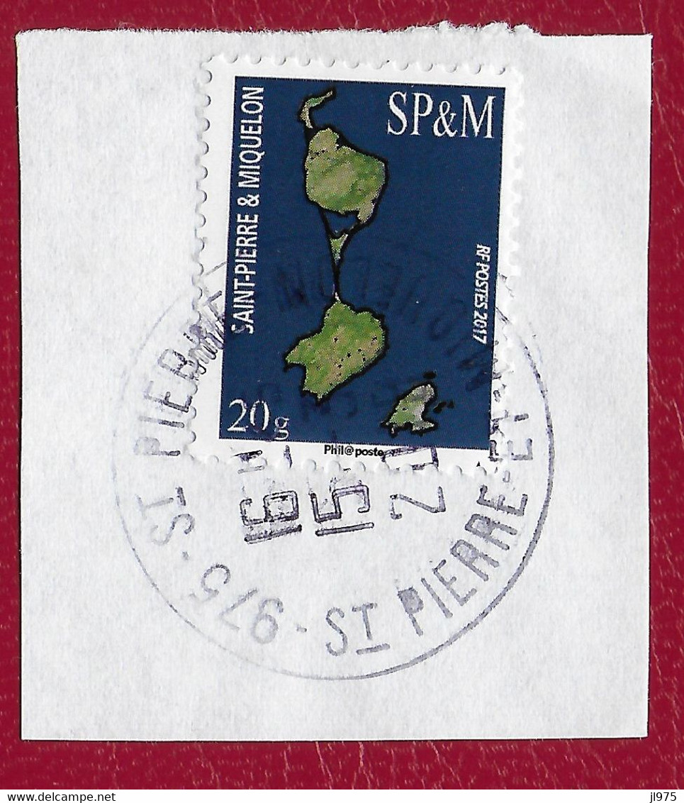 St.Pierre Et Miquelon 2017 YT 1174  Oblitéré  " Carte 20 G Bleu " Cachet SAINT-PIERRE  03-2018 - Gebraucht