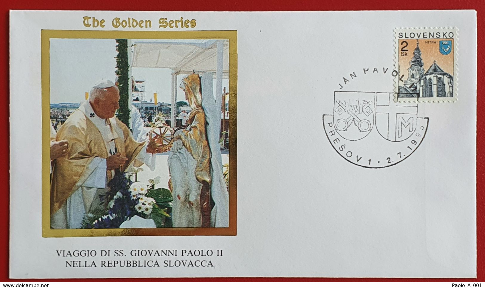 SLOVENSKO SLOVAKIA 1995 PRESOV JAN PAVOL II POPE JOHN PAUL II VISIT - Briefe U. Dokumente