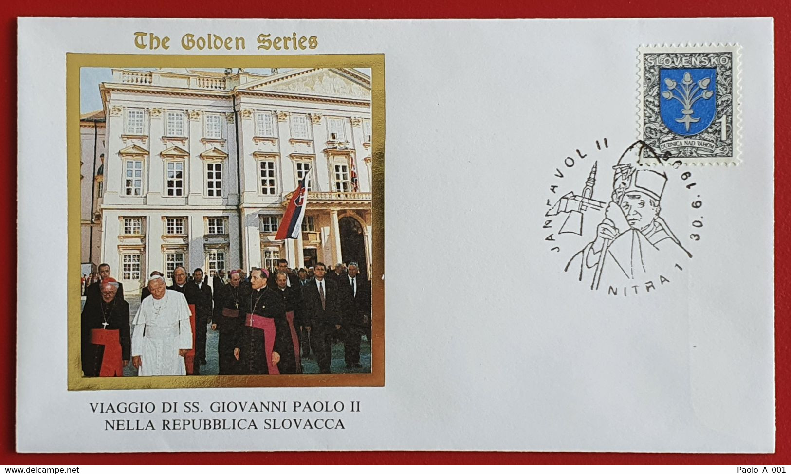 SLOVENSKO SLOVAKIA 1995 NITRA JAN PAVOL II POPE JOHN PAUL II VISIT - Storia Postale